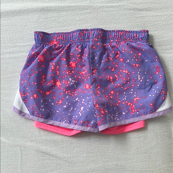 Champion Purple and Pink Athletic Shorts with Layered Design - Picture 3 of 4